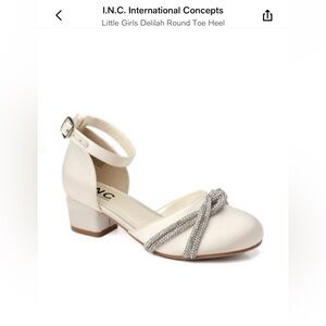 INC International Concepts White and Silver Kids Shoes